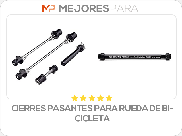 cierres pasantes para rueda de bicicleta