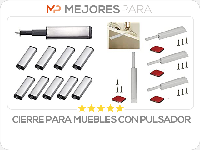 cierre para muebles con pulsador