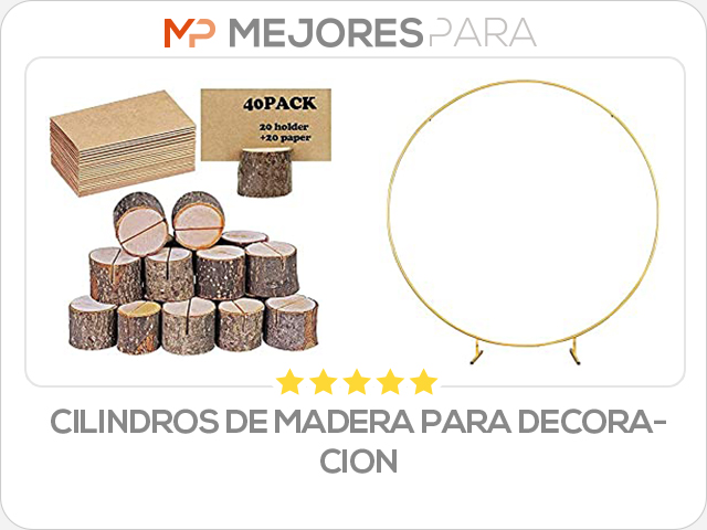 cilindros de madera para decoracion