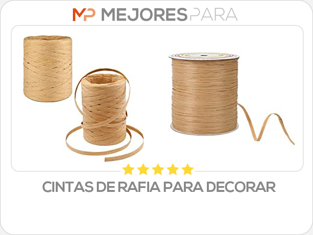 cintas de rafia para decorar