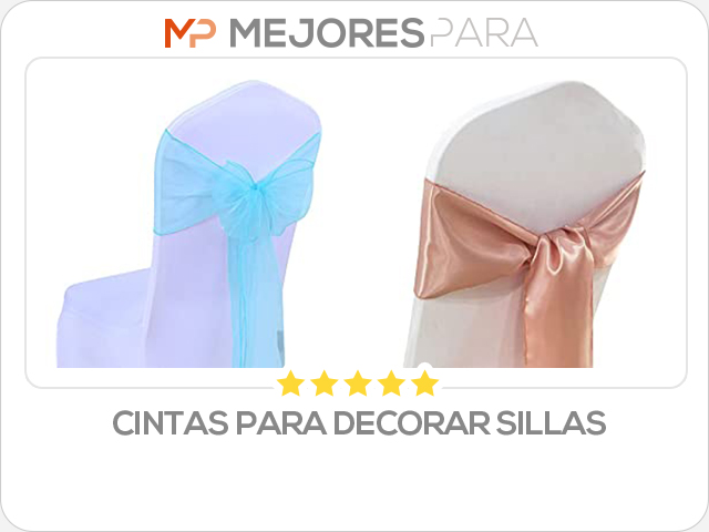 cintas para decorar sillas