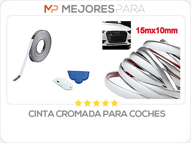 cinta cromada para coches