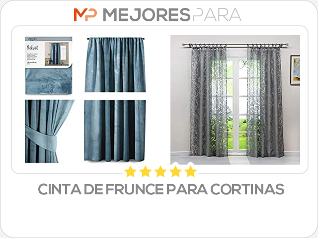 cinta de frunce para cortinas