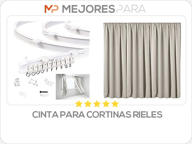 cinta para cortinas rieles