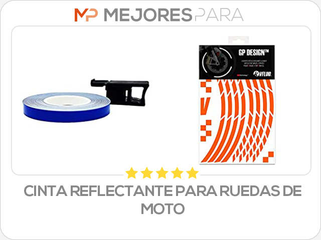 cinta reflectante para ruedas de moto