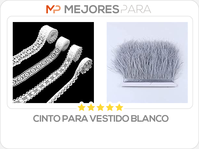 cinto para vestido blanco