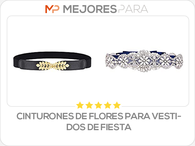 cinturones de flores para vestidos de fiesta