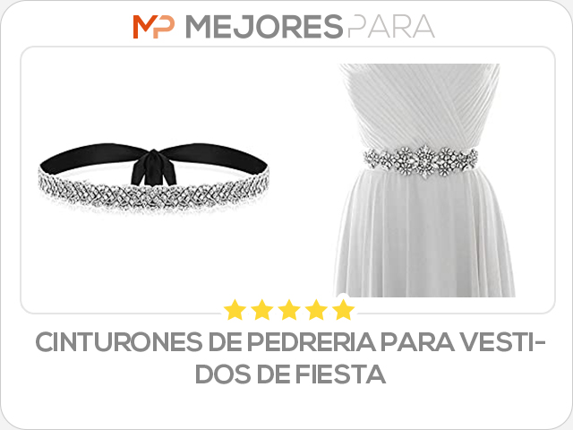 cinturones de pedreria para vestidos de fiesta