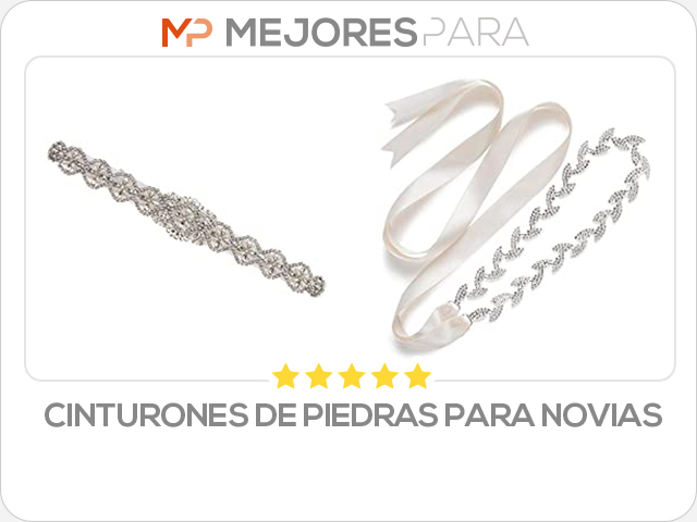 cinturones de piedras para novias