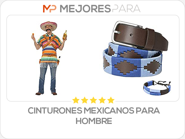 cinturones mexicanos para hombre