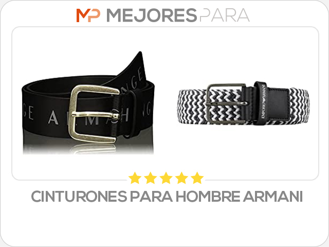 cinturones para hombre armani