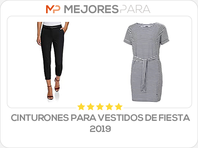 cinturones para vestidos de fiesta 2019