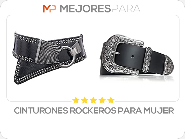 cinturones rockeros para mujer