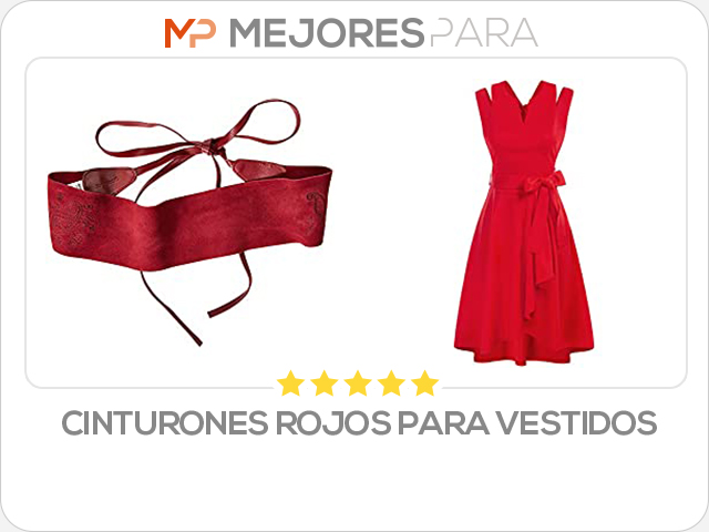 cinturones rojos para vestidos