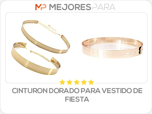 cinturon dorado para vestido de fiesta