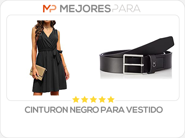 cinturon negro para vestido