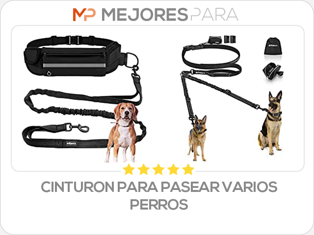 cinturon para pasear varios perros