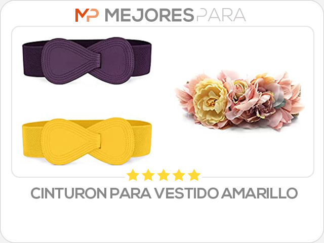 cinturon para vestido amarillo