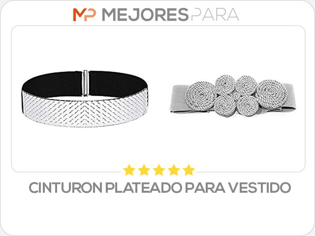 cinturon plateado para vestido