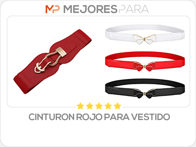 cinturon rojo para vestido