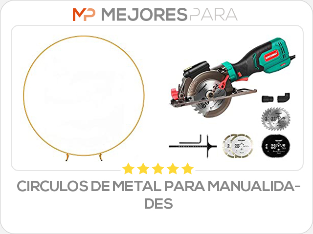 circulos de metal para manualidades