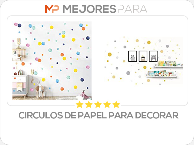 circulos de papel para decorar