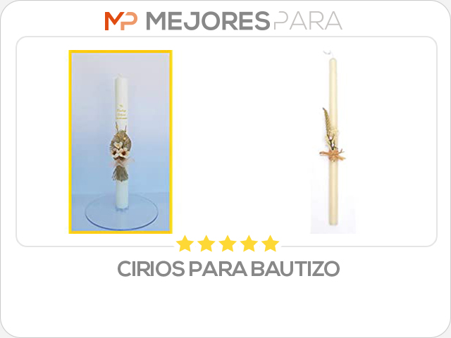 cirios para bautizo