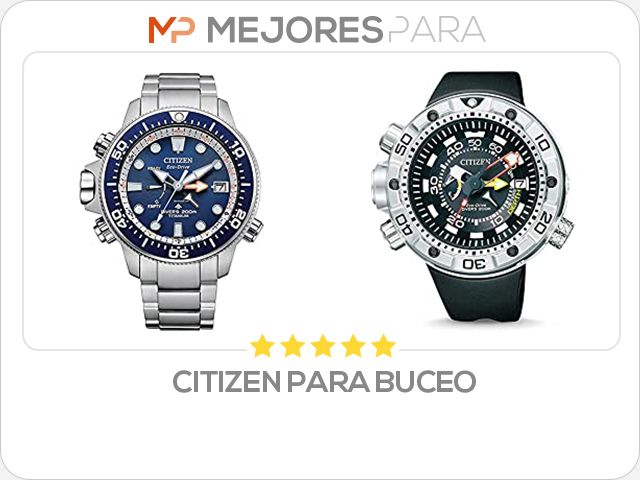 citizen para buceo