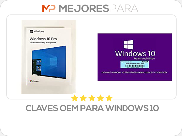 claves oem para windows 10