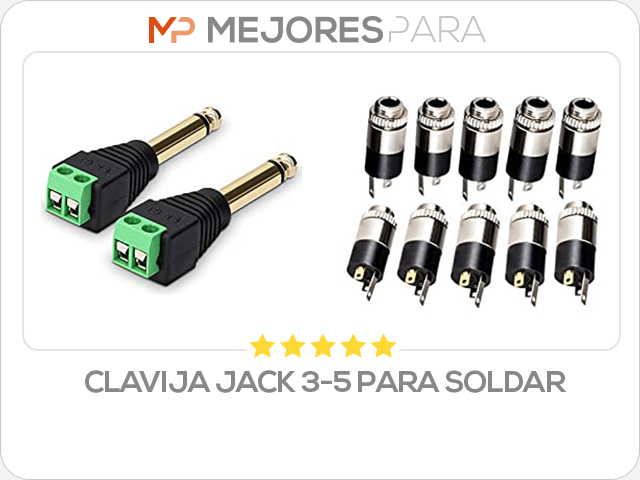 clavija jack 3-5 para soldar