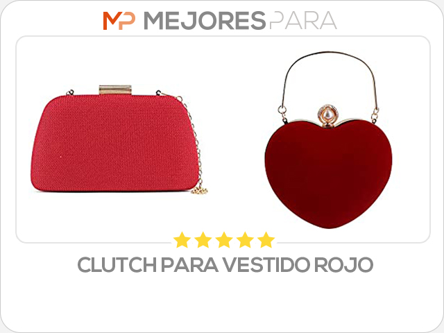 clutch para vestido rojo