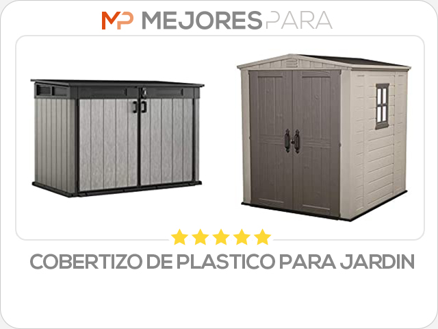 cobertizo de plastico para jardin