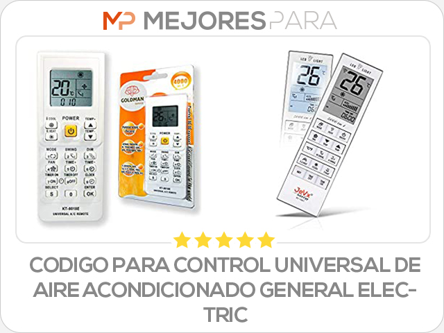 codigo para control universal de aire acondicionado general electric