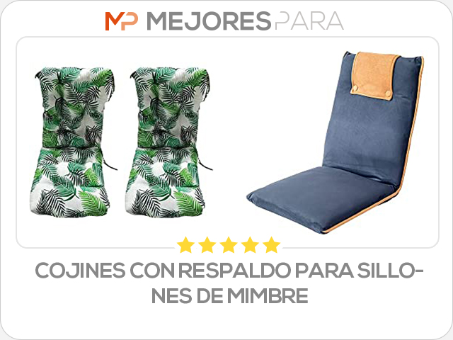 cojines con respaldo para sillones de mimbre