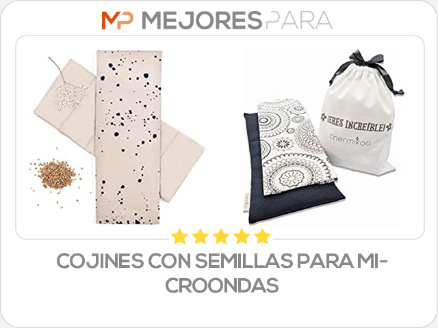 cojines con semillas para microondas