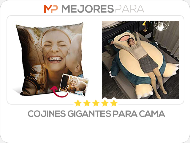 cojines gigantes para cama