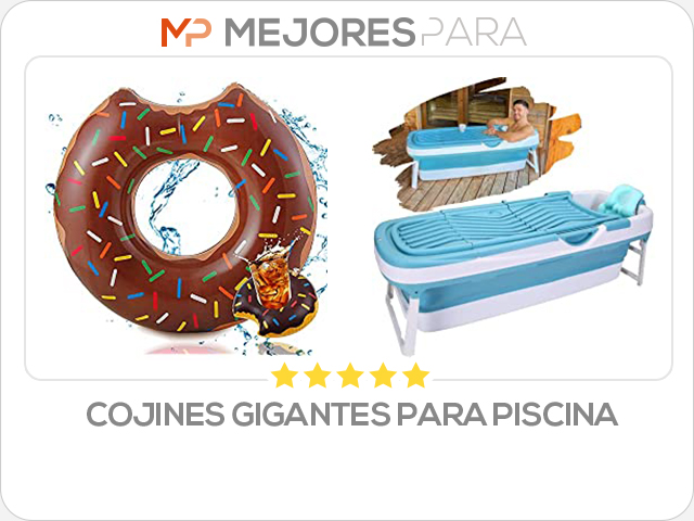 cojines gigantes para piscina