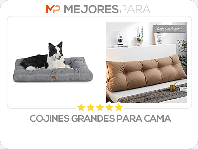 cojines grandes para cama