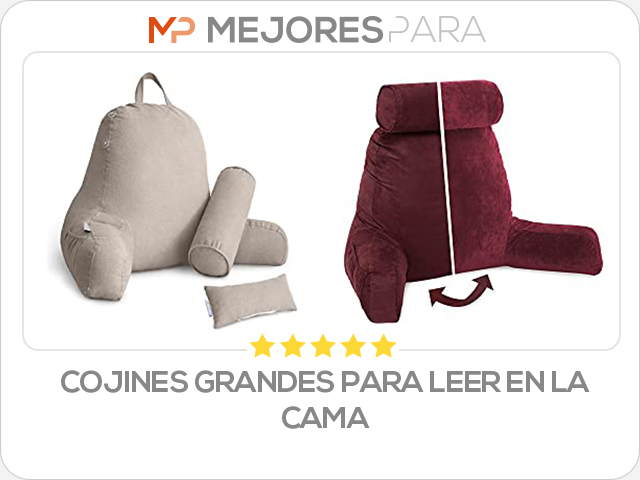 cojines grandes para leer en la cama