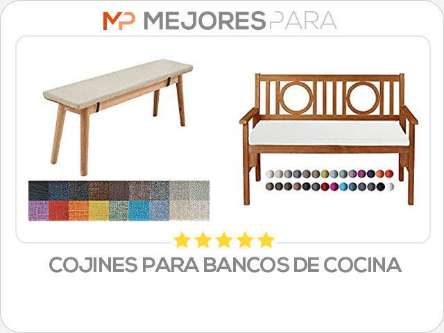 cojines para bancos de cocina