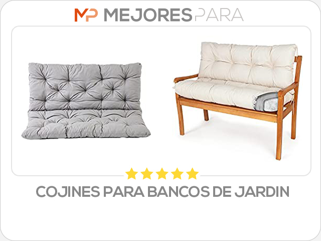 cojines para bancos de jardin