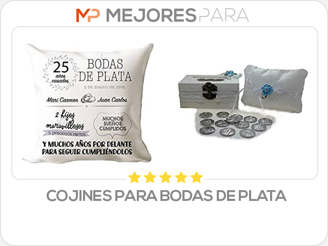 cojines para bodas de plata