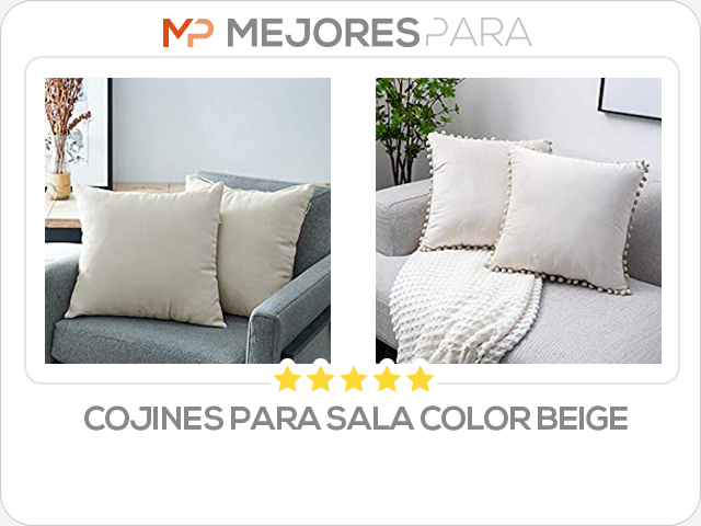 cojines para sala color beige