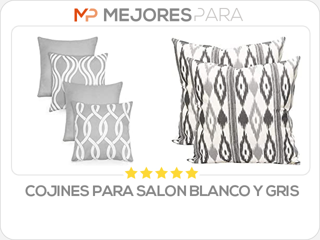 cojines para salon blanco y gris