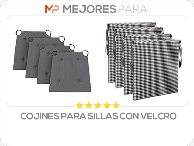 cojines para sillas con velcro