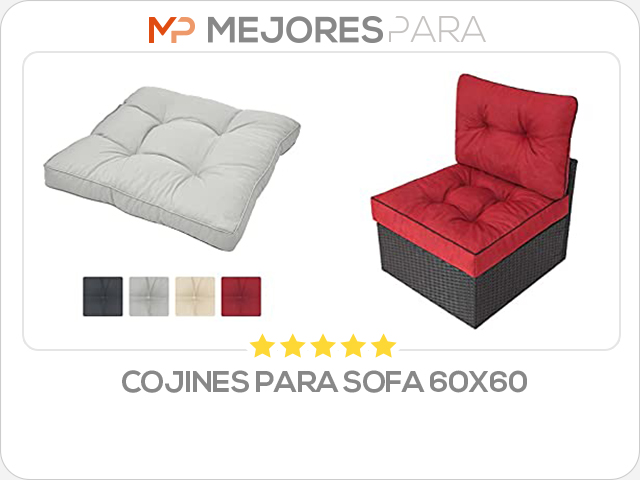 cojines para sofa 60x60