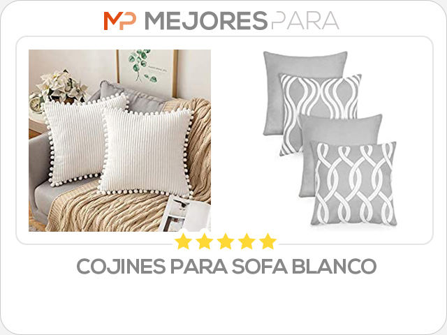 cojines para sofa blanco