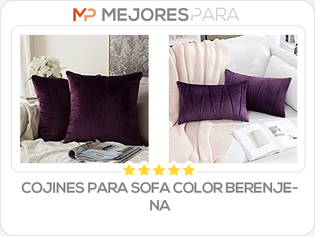 cojines para sofa color berenjena