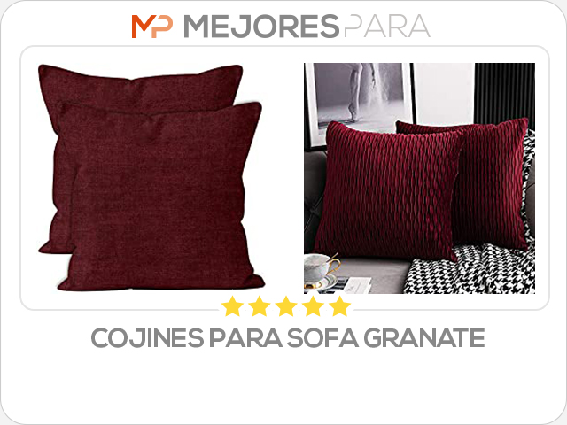 cojines para sofa granate