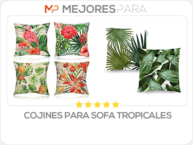 cojines para sofa tropicales